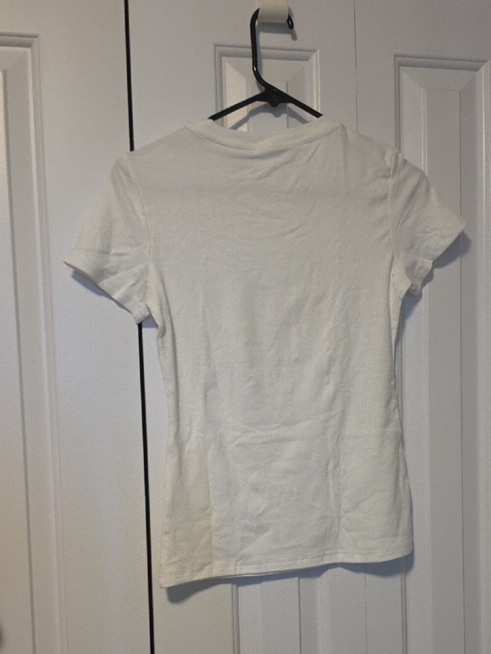 Classic White Crewneck Women's Tee - Picture 3 of 3